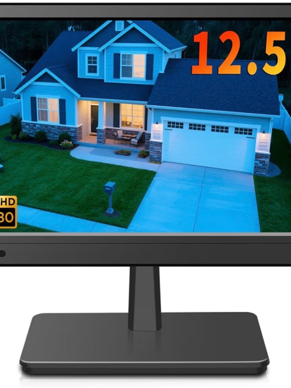24-inch Computer Monitor with Slim Stand - Black